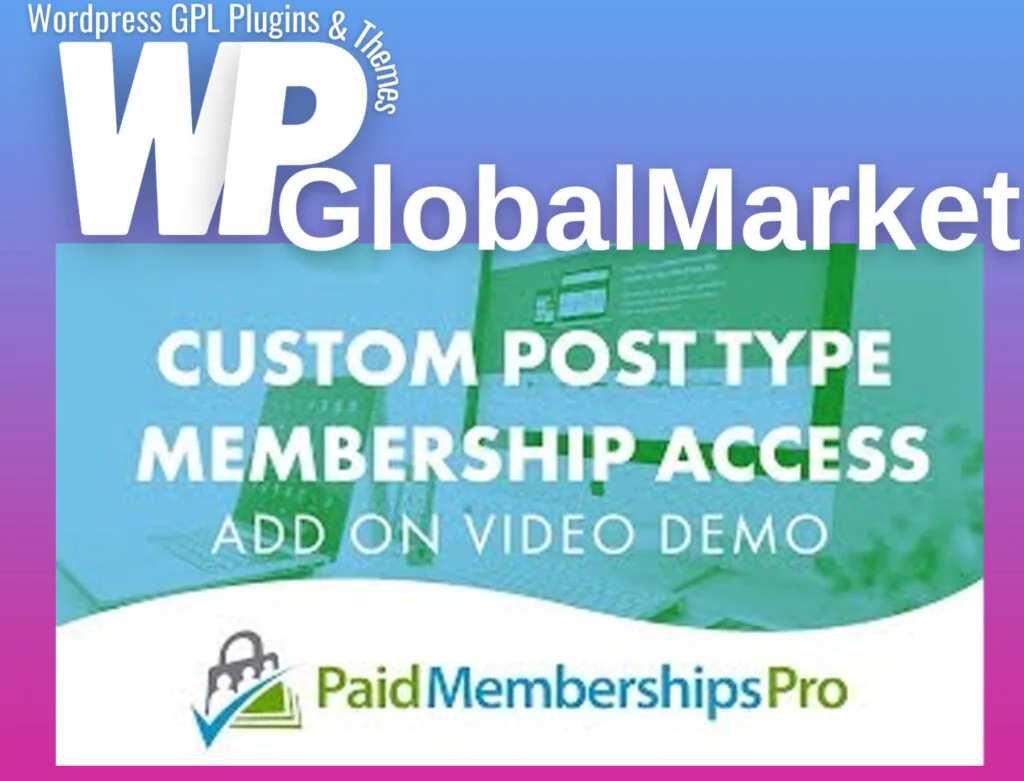 Paid memberships pro – custom post type