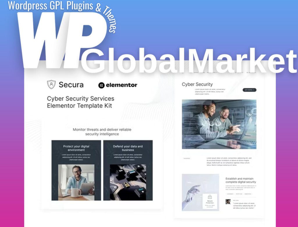 Secura – Cyber Security Services Elementor Template Kit