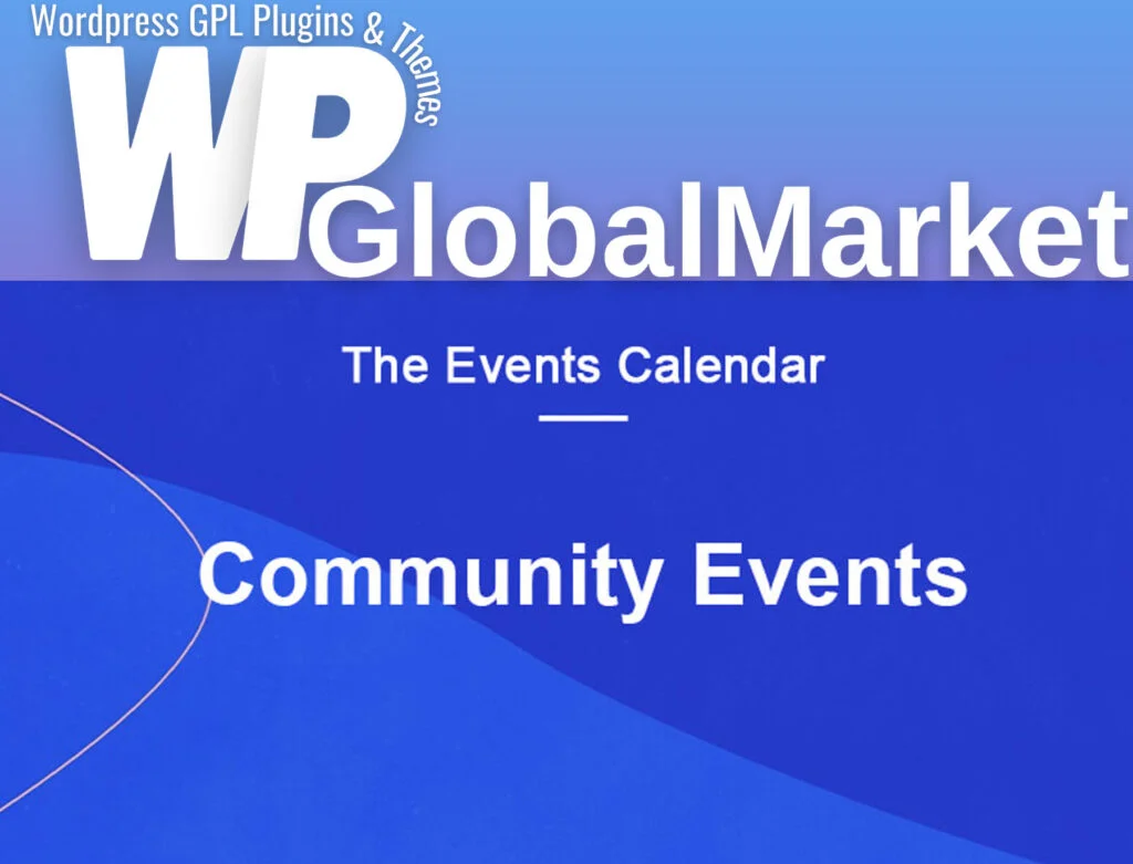 The events calendar community events