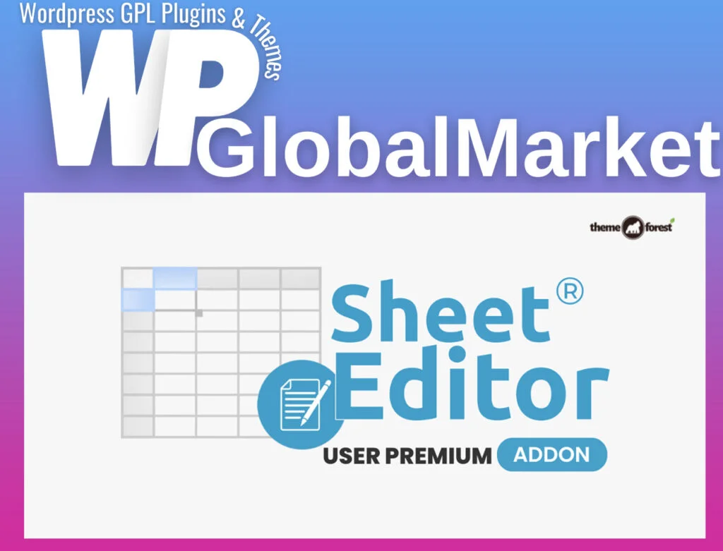 Wp sheet editor premium + addons