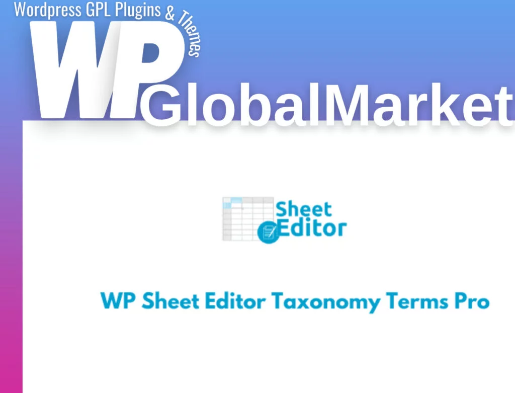 Wp sheet editor – taxonomy terms pro