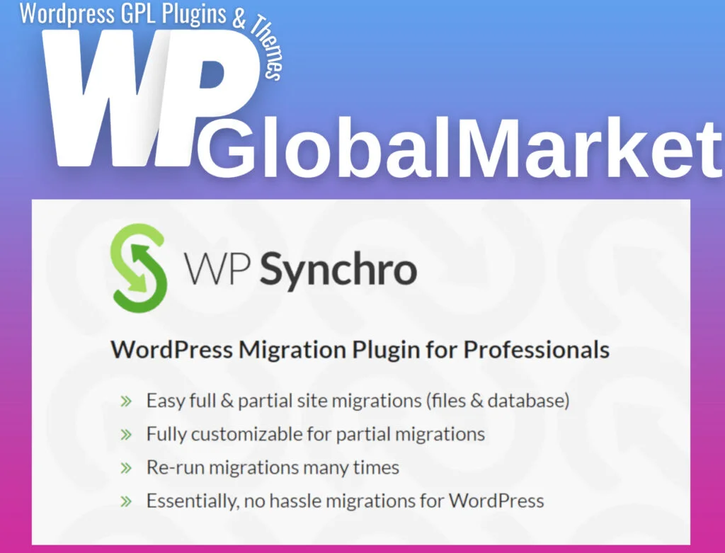 Wp synchro pro