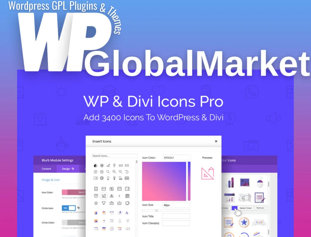 Wp and divi icons