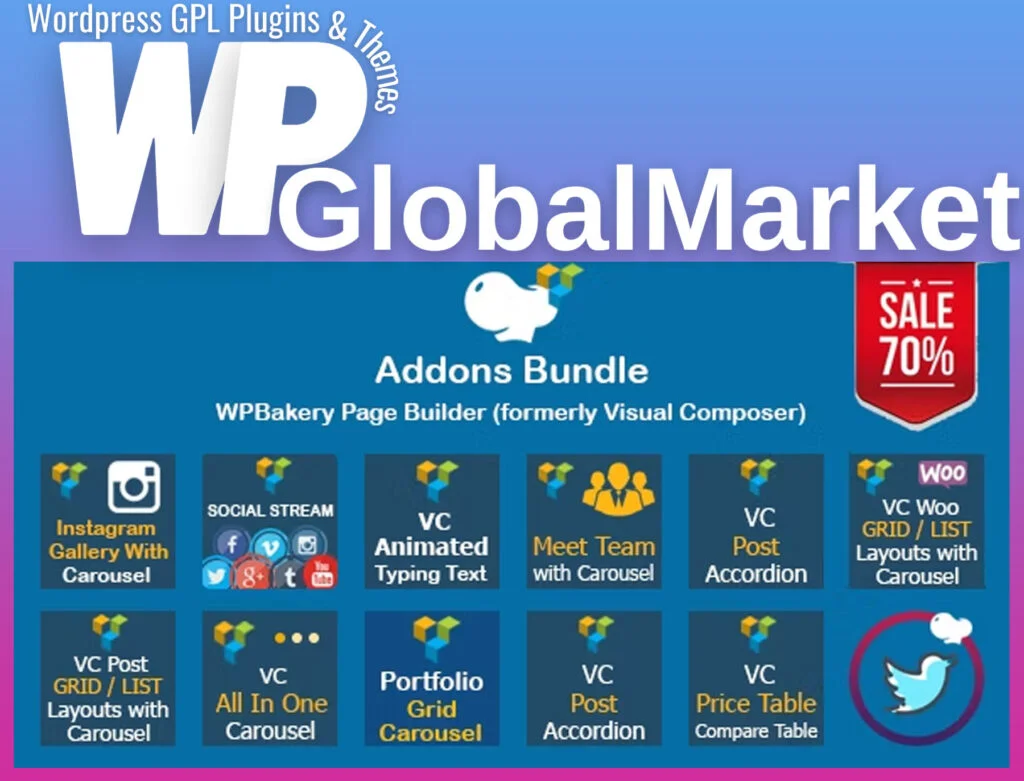 Wpbakery page builder addons bundle