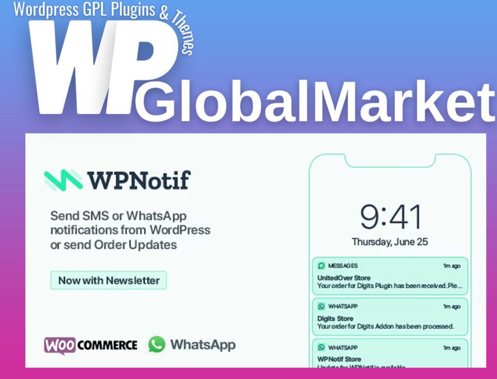 WPNotif SMS WhatsApp Message Notifications