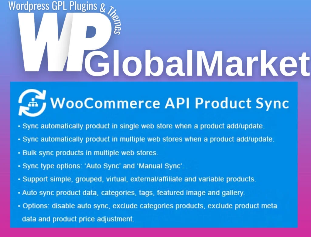 Woocommerce api product sync with multiple woocommerce stores (shops)