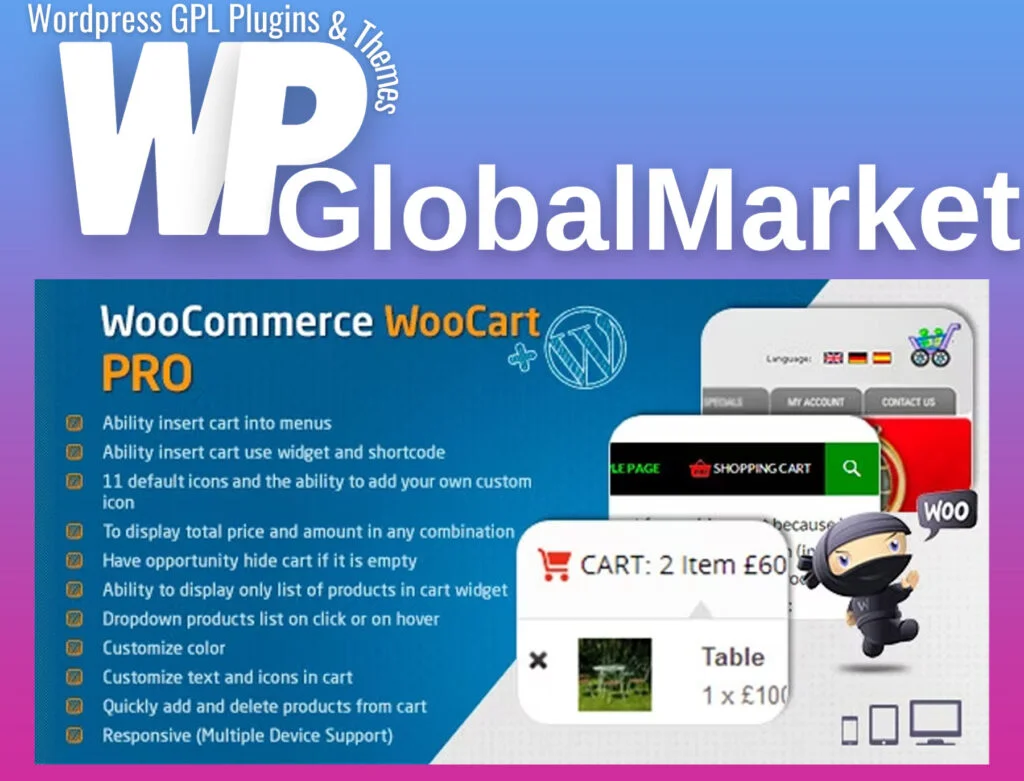 Woocommerce cart – woocart pro