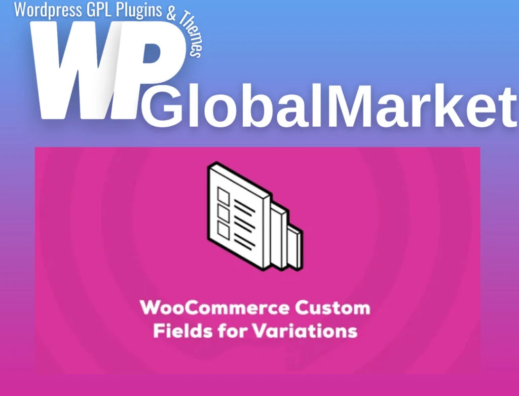 Woocommerce custom fields for variations