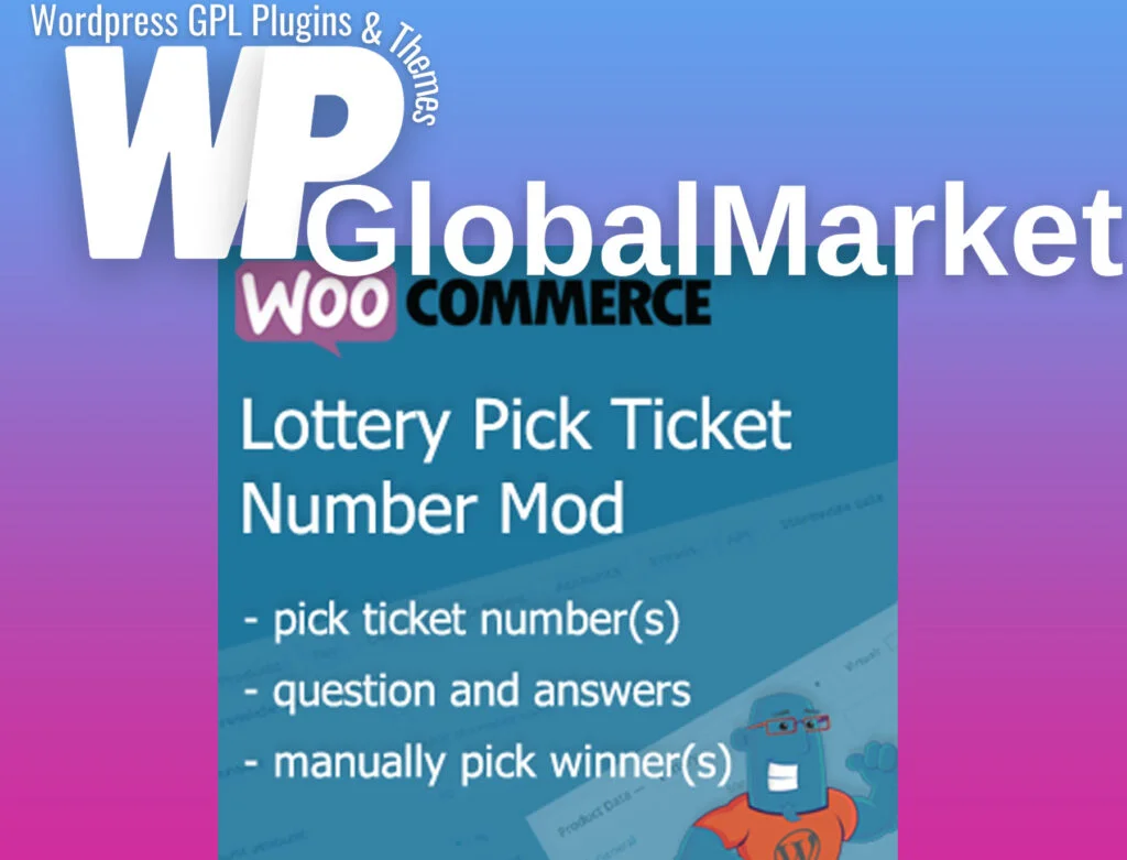 Woocommerce lottery – competitions pick ticket number modification