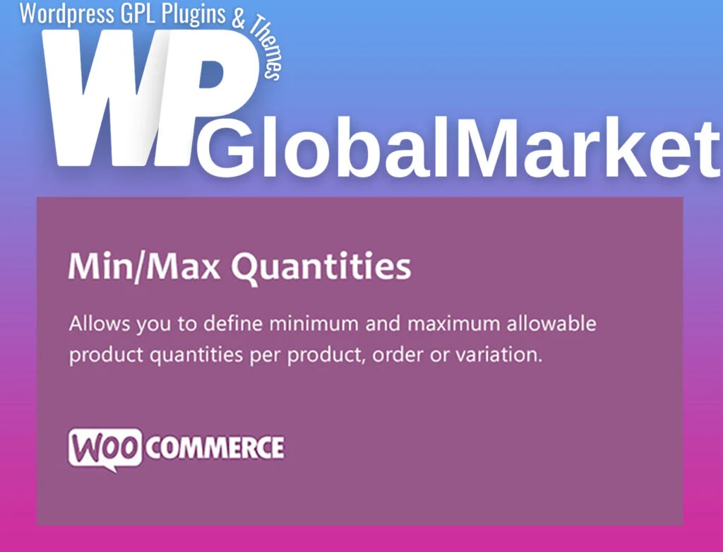 Woocommerce min/max quantities