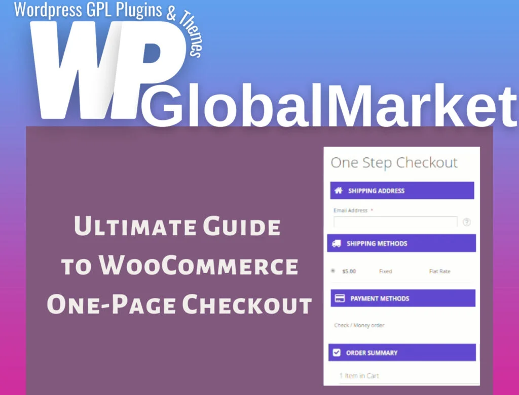 Woocommerce one page checkout