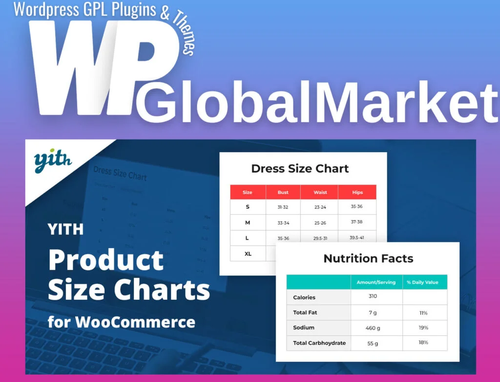 Yith product size charts for woocommerce premium