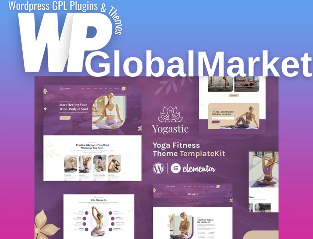 Yogastic – yoga and fitness elementor template kit