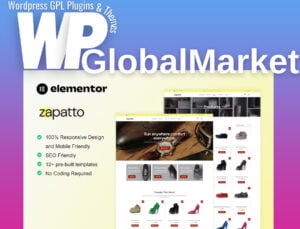 Zapatto – shoes store woocommerce elementor template kit