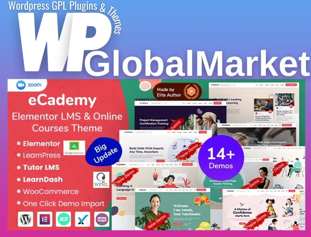 Ecademy elementor lms online courses