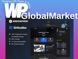 3dstudioz – 3D Design and Animation Studio Elementor Template Kit