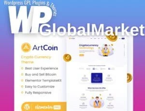 ArtCoin | Bitcoin and Cryptocurrency Elementor Template Kit