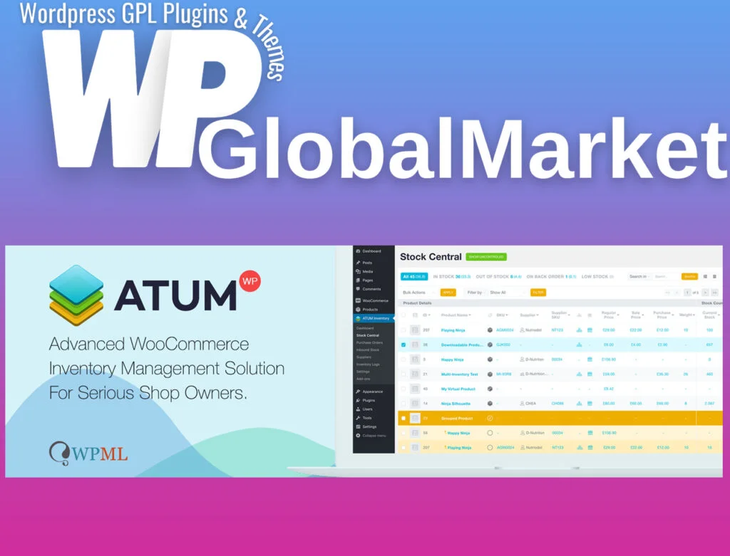 Atum stock manager for woocommerce