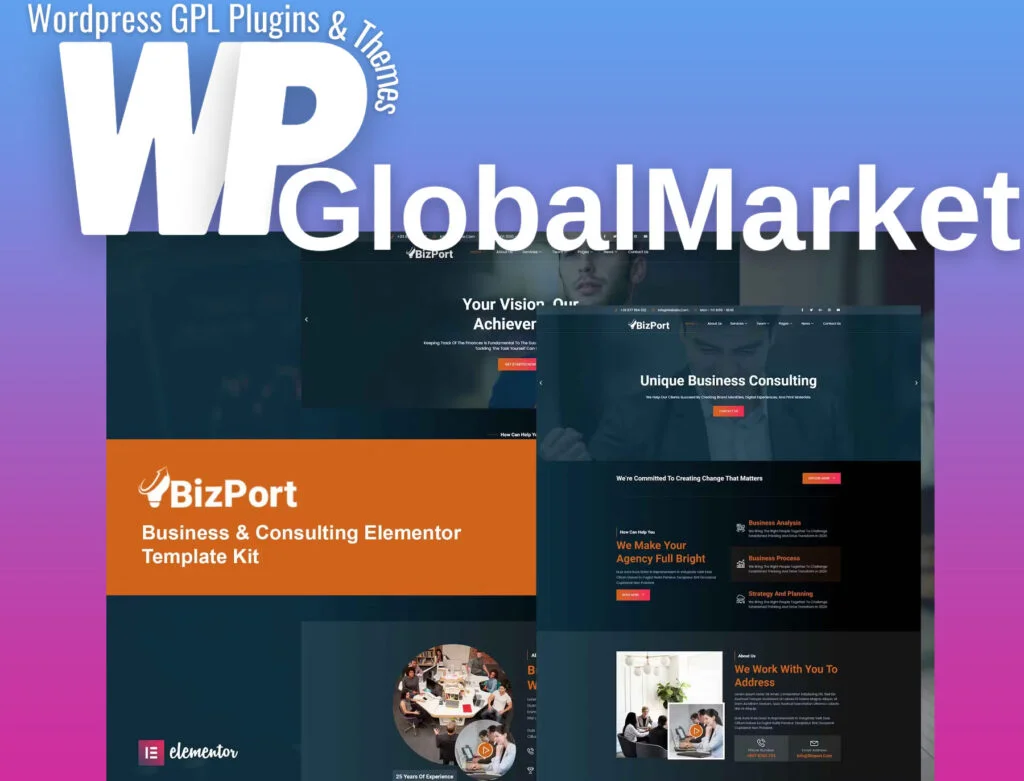 Bizport – business and consulting elementor template kit