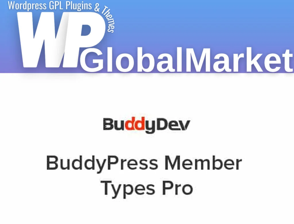 Buddypress member types pro