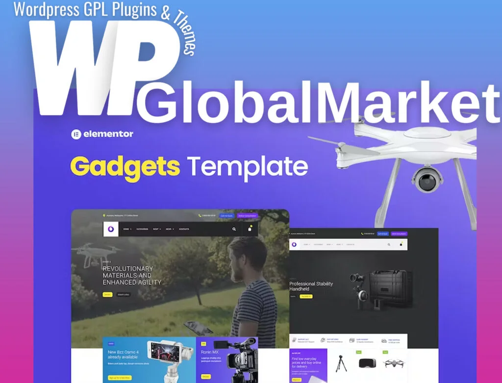 Bzzz – gadgets ecommerce elementor template kit