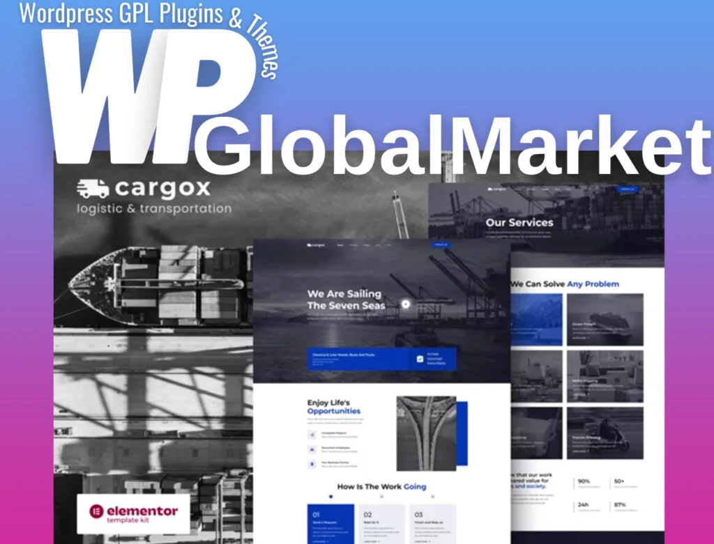 Cargox – logistic and transportation elementor pro template kit