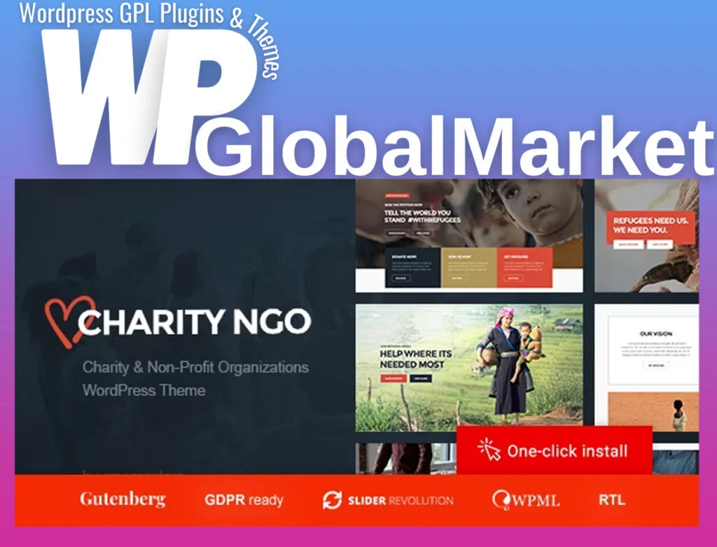 Charity ngo – donation and nonprofit organization wordpress theme