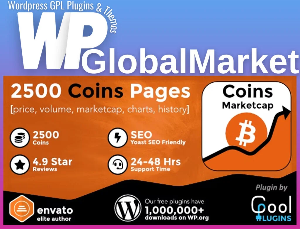 Coins marketcap – wordpress cryptocurrency plugin