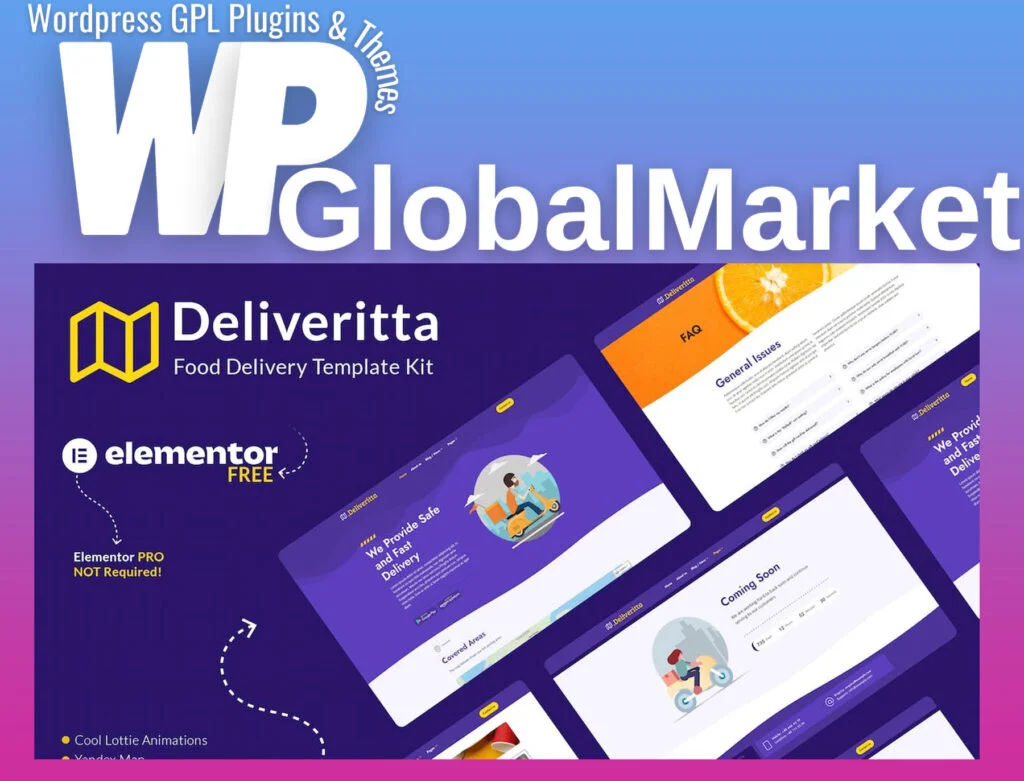 Deliveritta – food delivery elementor template kit