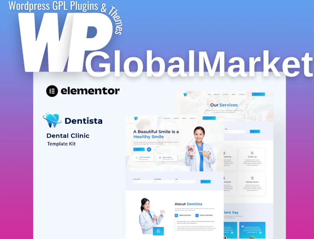 Dentista – dental clinic elementor template kit