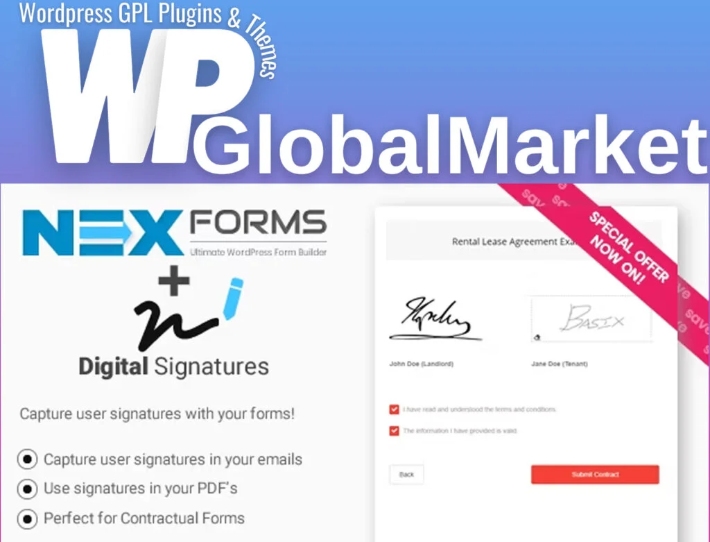 Digital signatures for nex-forms