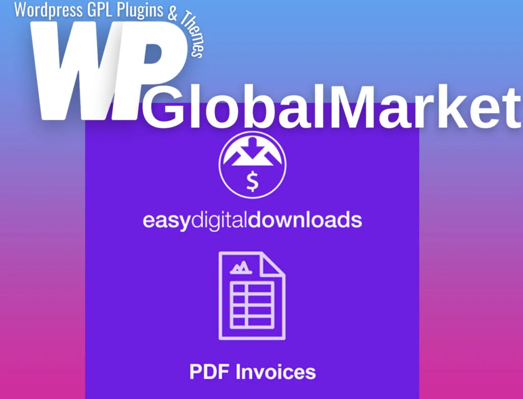 Easy digital downloads pdf invoices