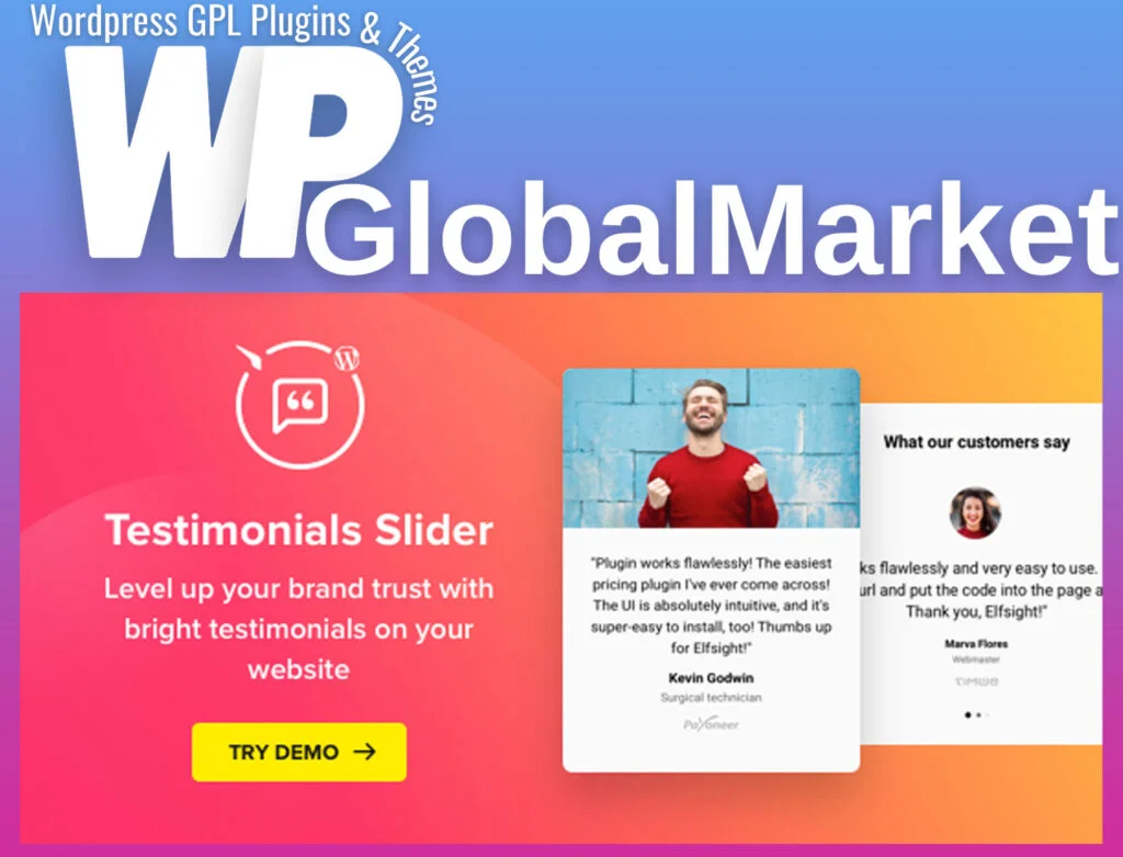 Elfsight testimonials slider plugin