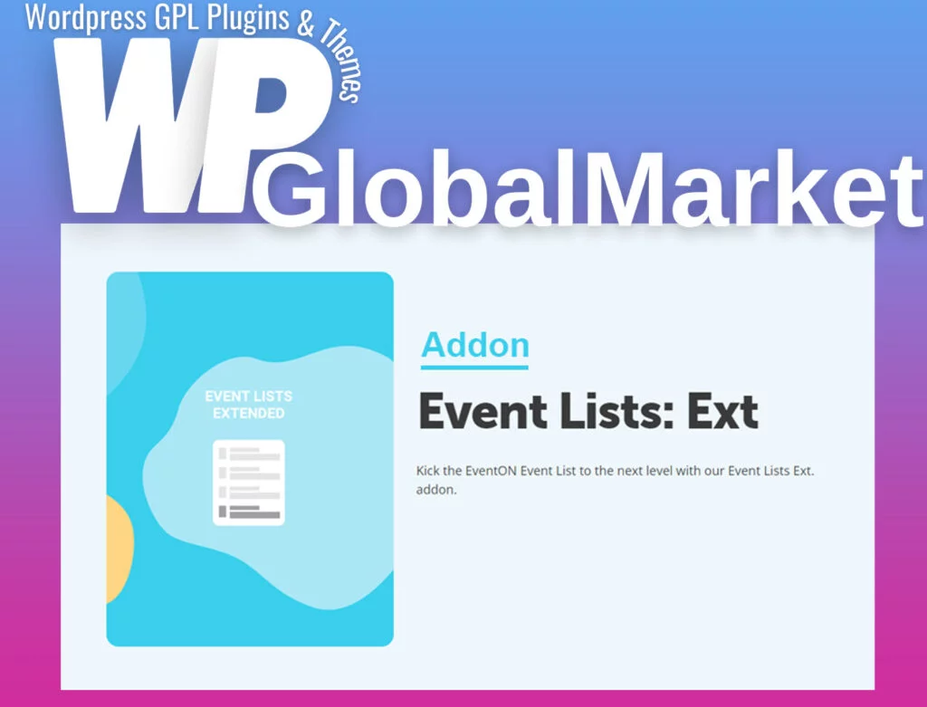 Eventon – event lists: ext addon