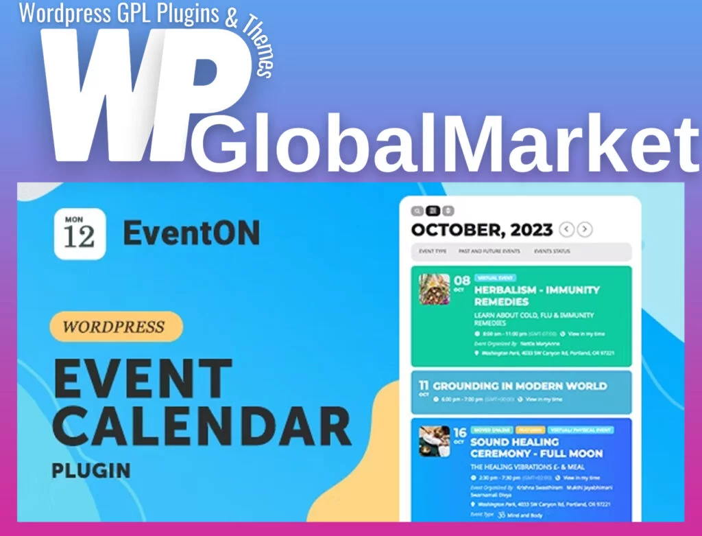 Eventon wordpress event calendar plugin