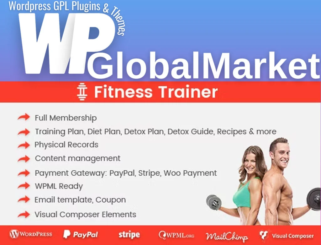 Fitness trainer – training membership plugin