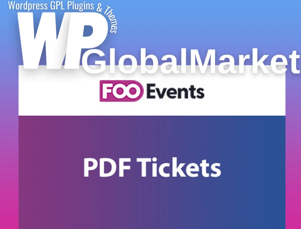 Fooevents pdf tickets