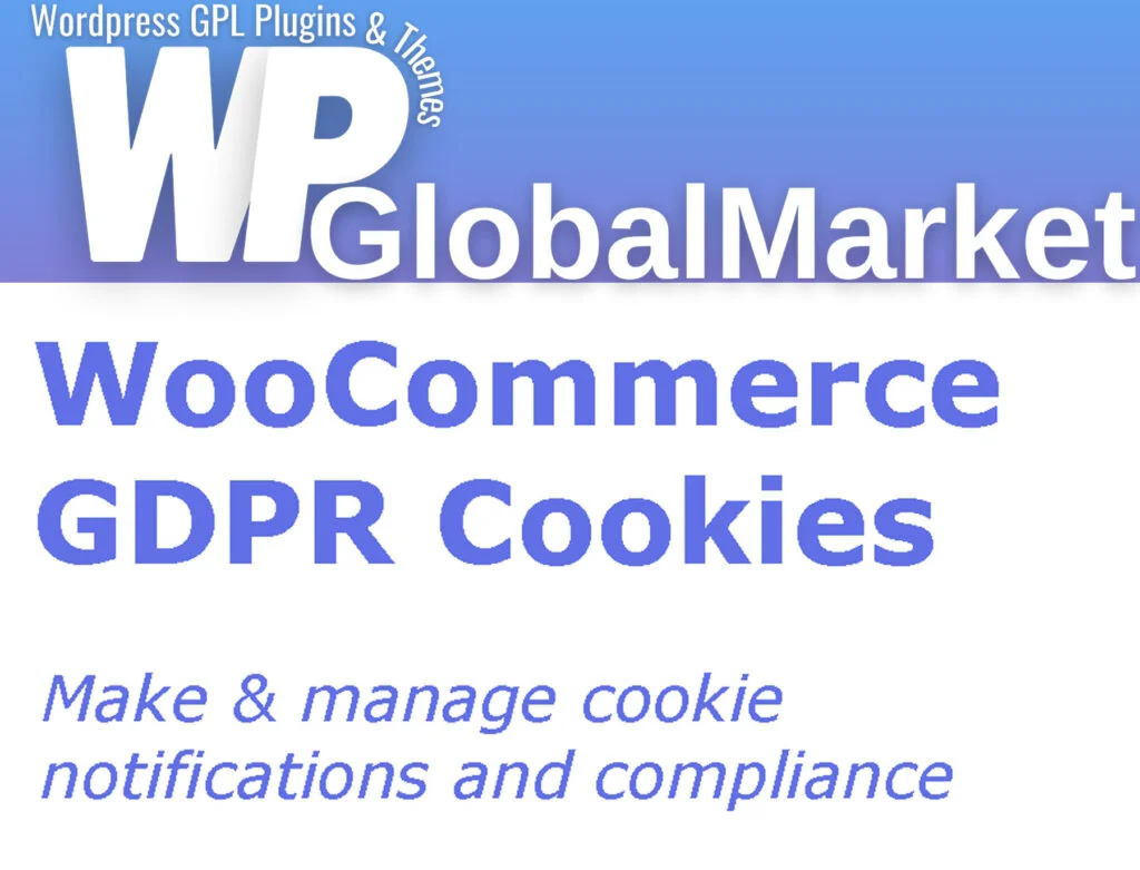 Gdpr cookies for woocommerce