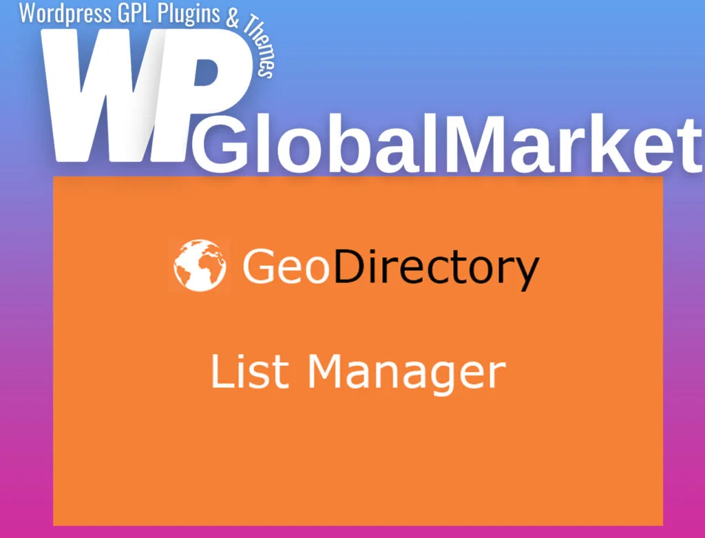 Geodirectory list manager