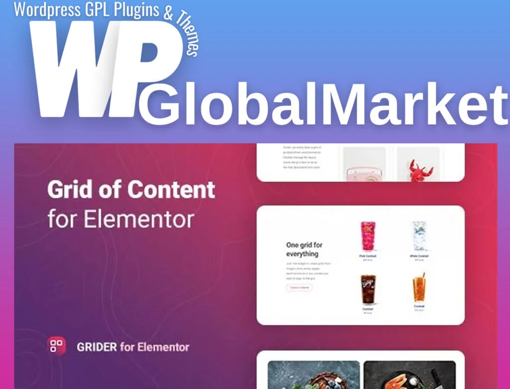 Grider – grid of content and products for elementor