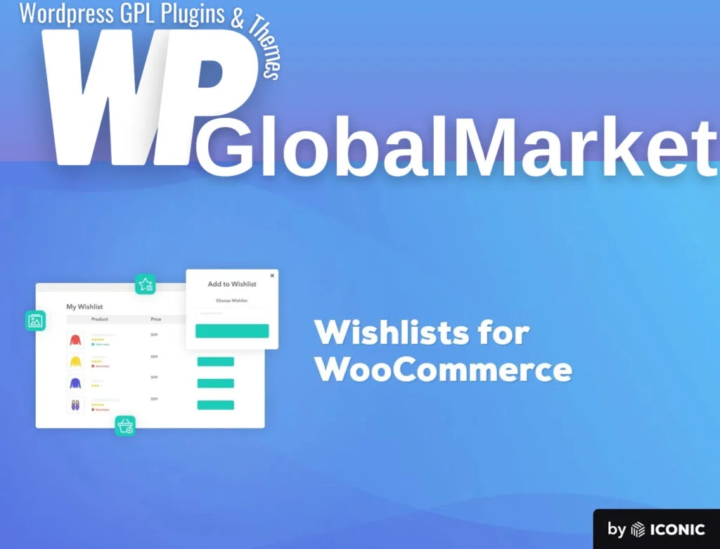 Iconic wishlists for woocommerce