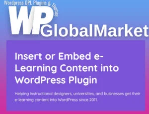 Insert or Embed e-Learning Content into WordPress Plugin