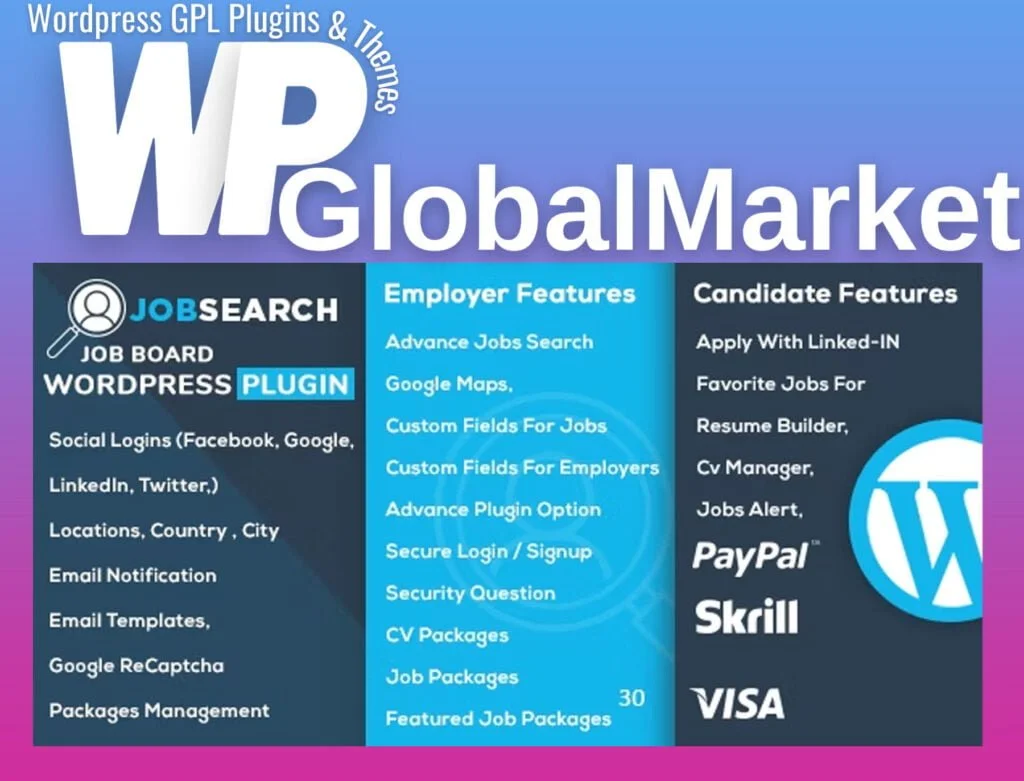 Jobsearch – wp job board wordpress plugin