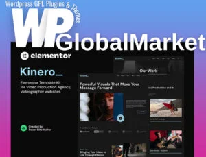 Kinerio – Video Production Agency Elementor Template Kit