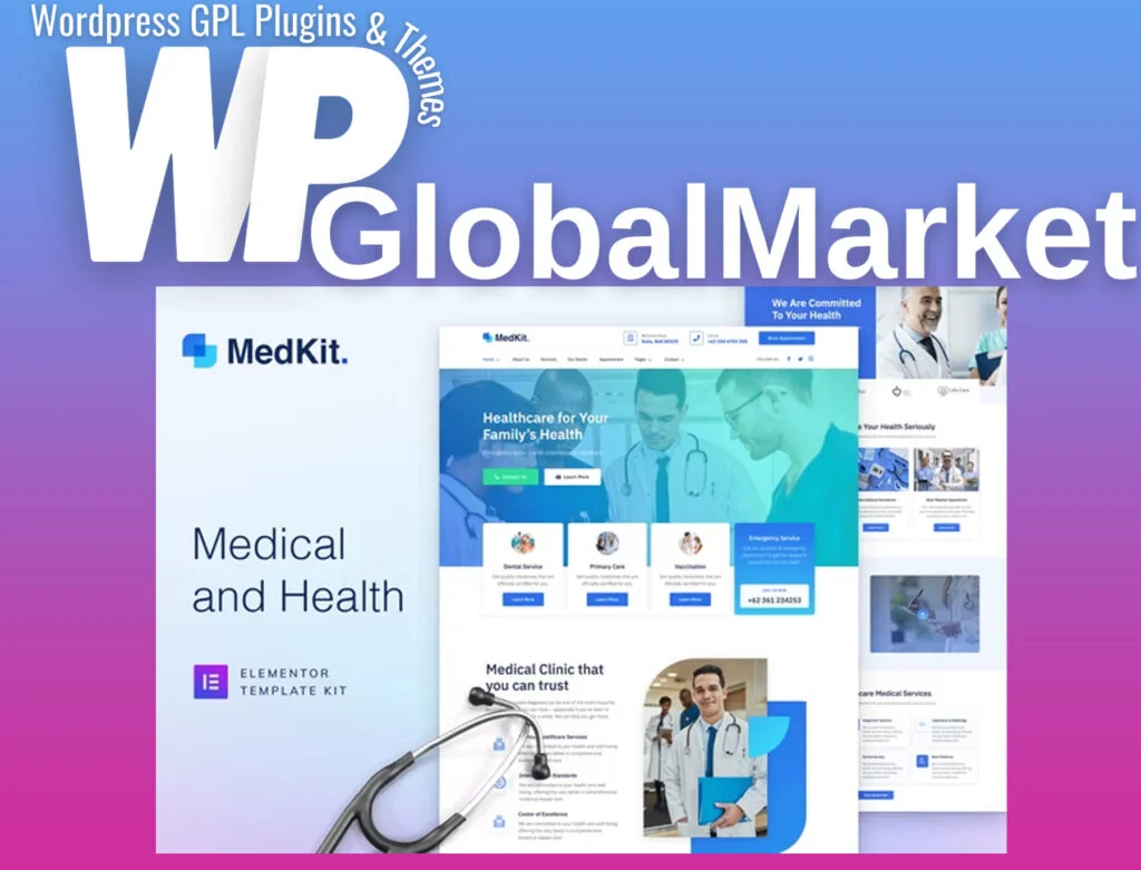 Medkit – health and medical elementor template kit