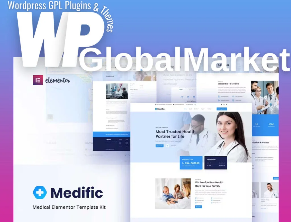 Medific – medical elementor template kit