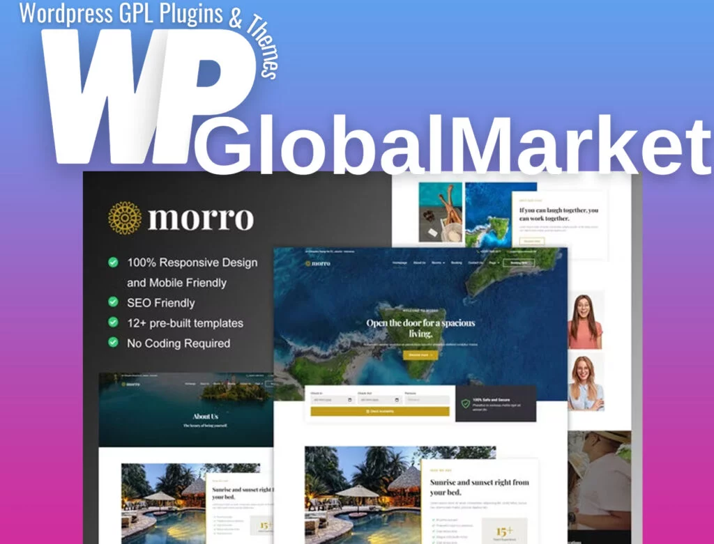 Morro – hotel & resort elementor template kit