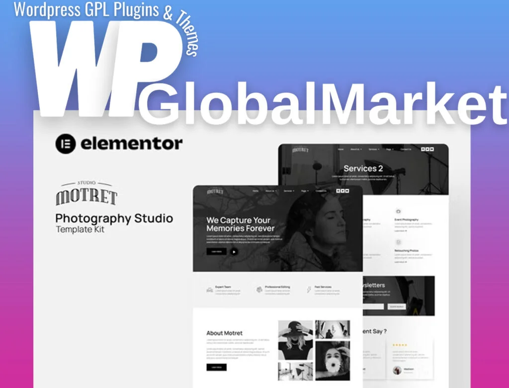 Motret – digital marketing elementor template kit