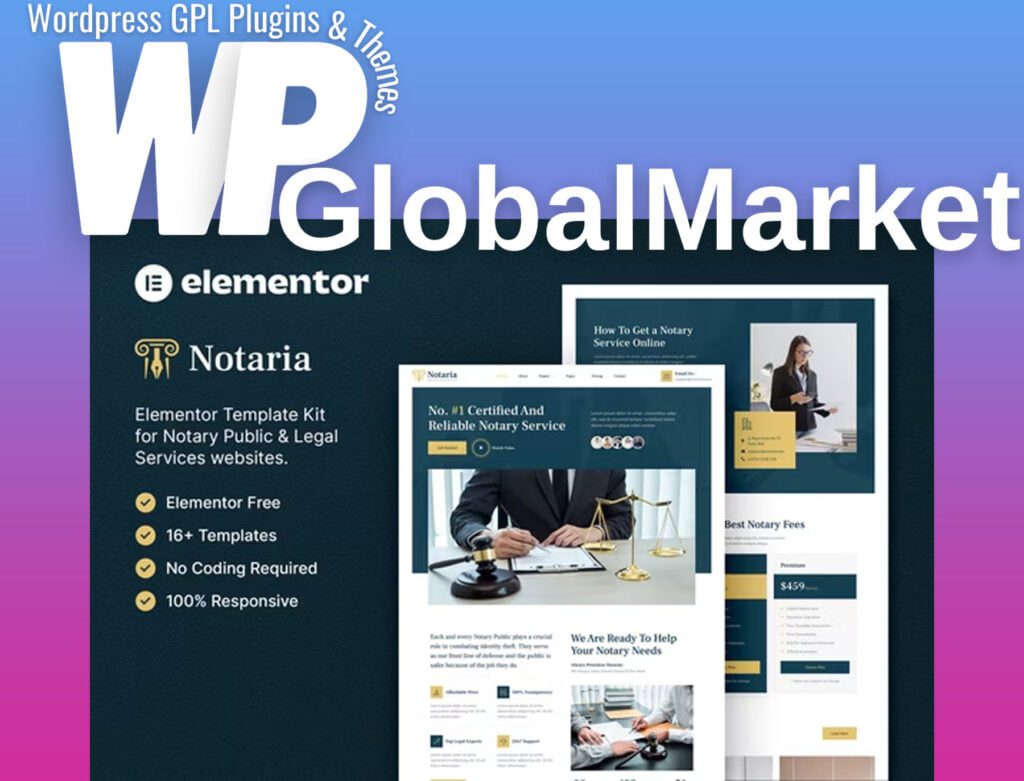 Notaria – Notary Public and Legal Services Elementor Template Kit