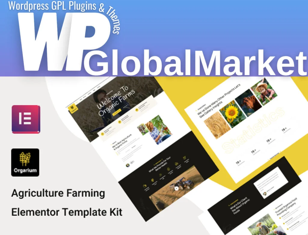 Orgarium – agriculture organic farming template kit